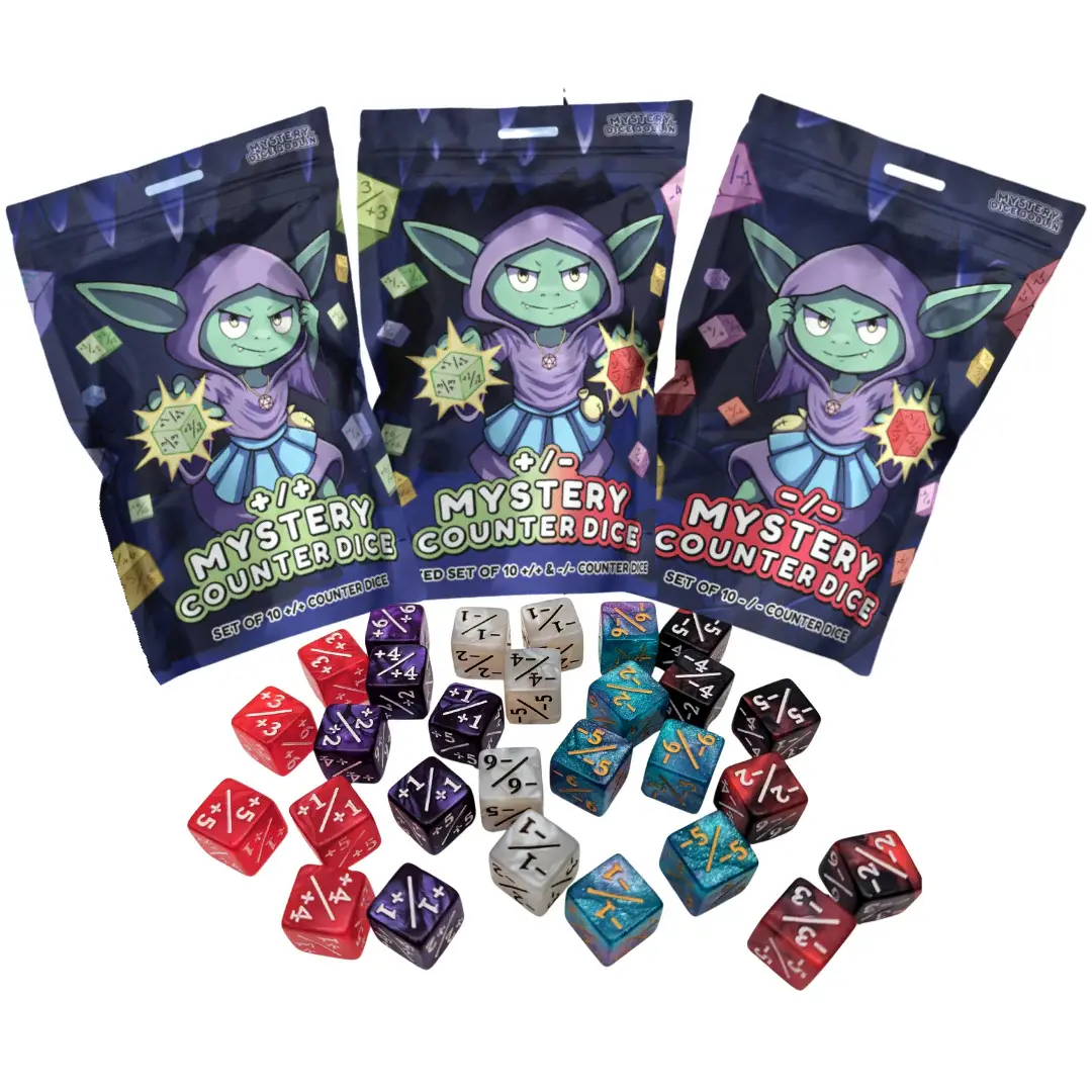 Counter Dice Mystery Bags - Plus, Minus or Both!