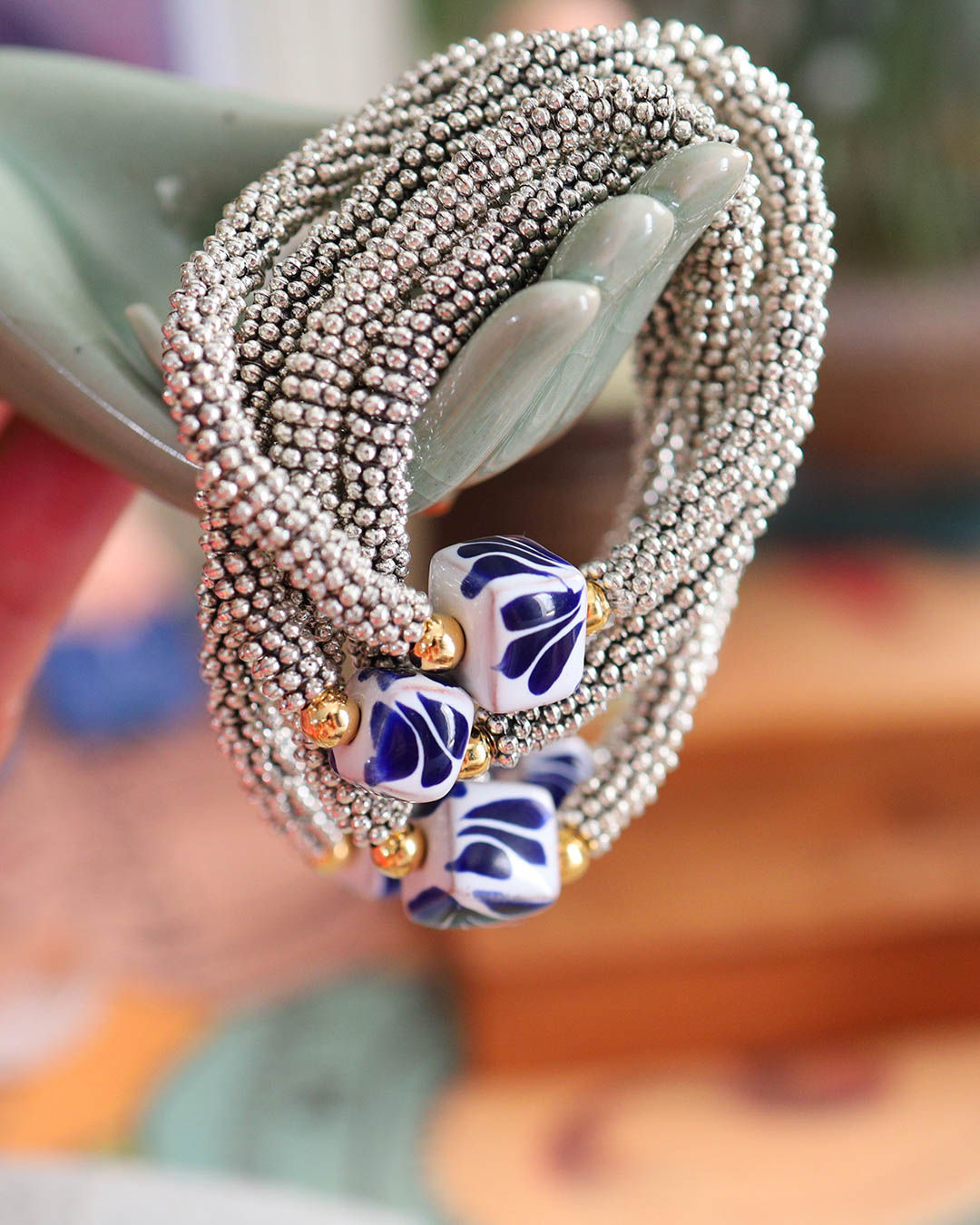 Pulsera Talavera cubo