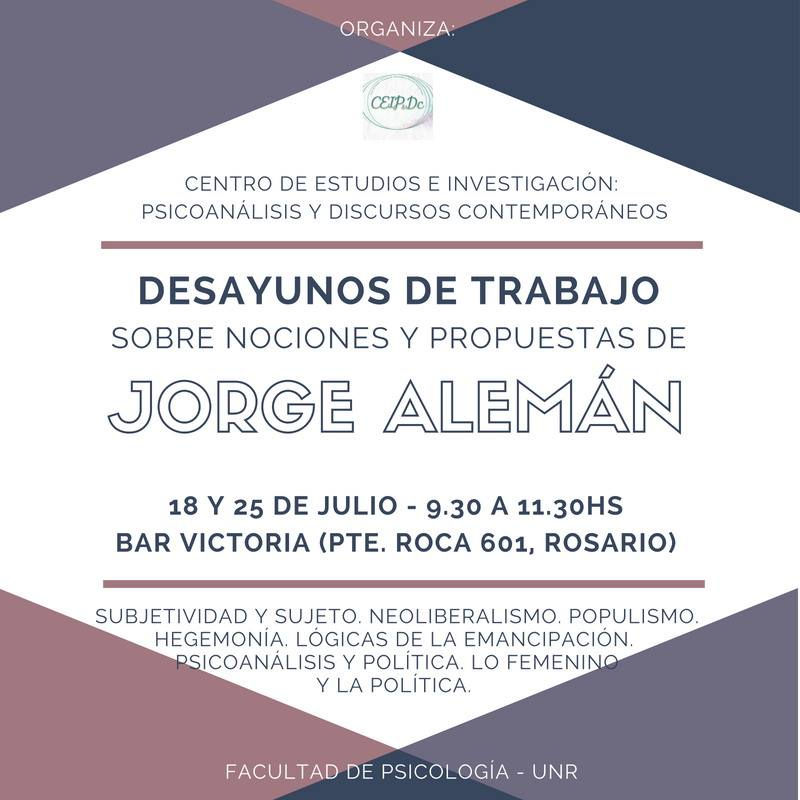 Jorge Alemán en Rosario