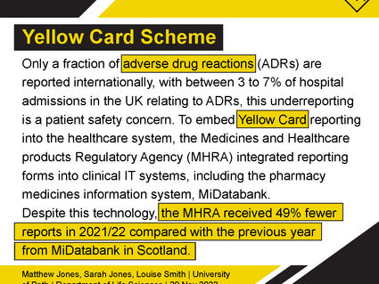 Yellow Card Scheme under-reporting of side effects