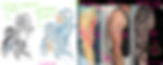 Example of the process of the 3/4 sleeve creation with all three stages.