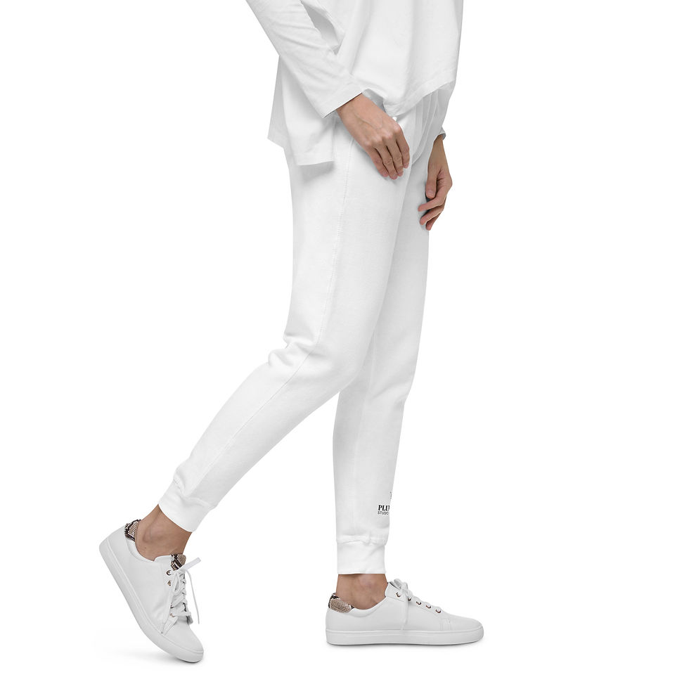 Thumbnail: Pluma Studio Films | Unisex fleece sweatpants | Black Logo