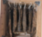 Traditional Biltong hanging preparation in a box