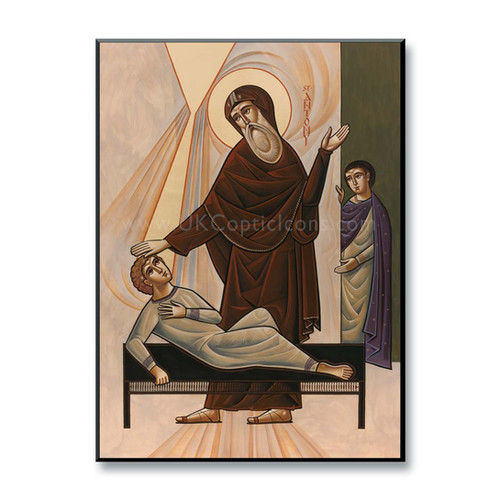 St Antony Heals a King's Son UK Coptic Icons