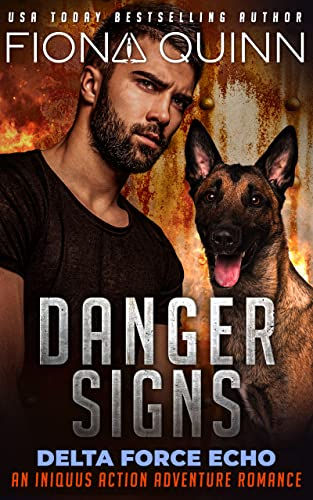 Cover of the action romance novel Danger Sins which is a steamy action romance book about the Delta Force Operator Ty Newcomb