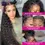 Miniature : 34Inch 13x6 Deep Wave Lace Front Wigs Human Hair 180% Density HD Frontal Water