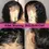 Miniature : Deep Curly Short Bob Wigs 13x4 Lace Front Human Lace Frontal Wig 250% Density