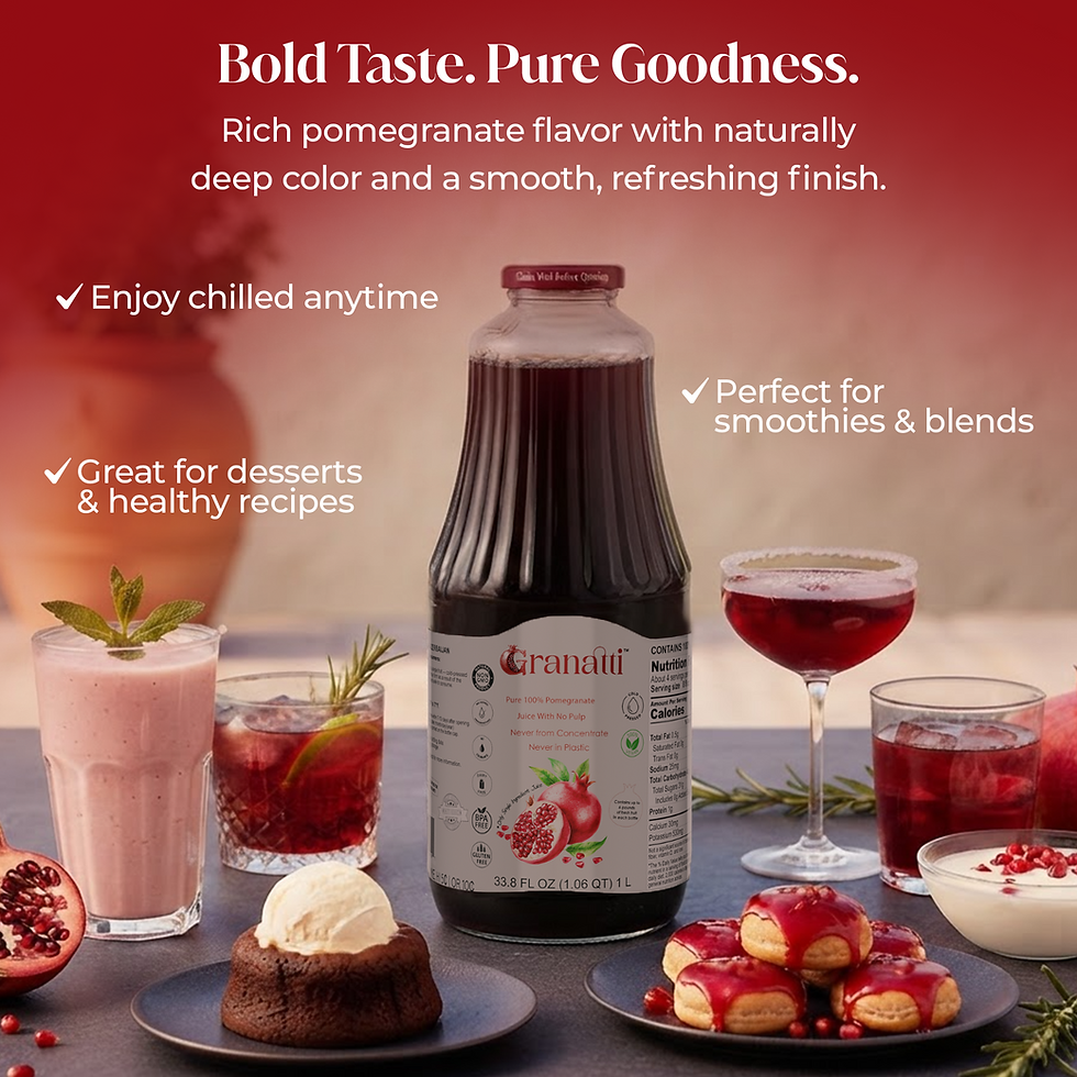 Thumbnail: Pure Pomegranate Juice, Filtered — 33.8 Fl Oz (1L) - Pack of 4