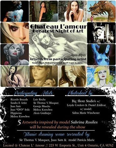 Chateau L'amour Art Gallery Presents: Greatest Night Of Art Event
