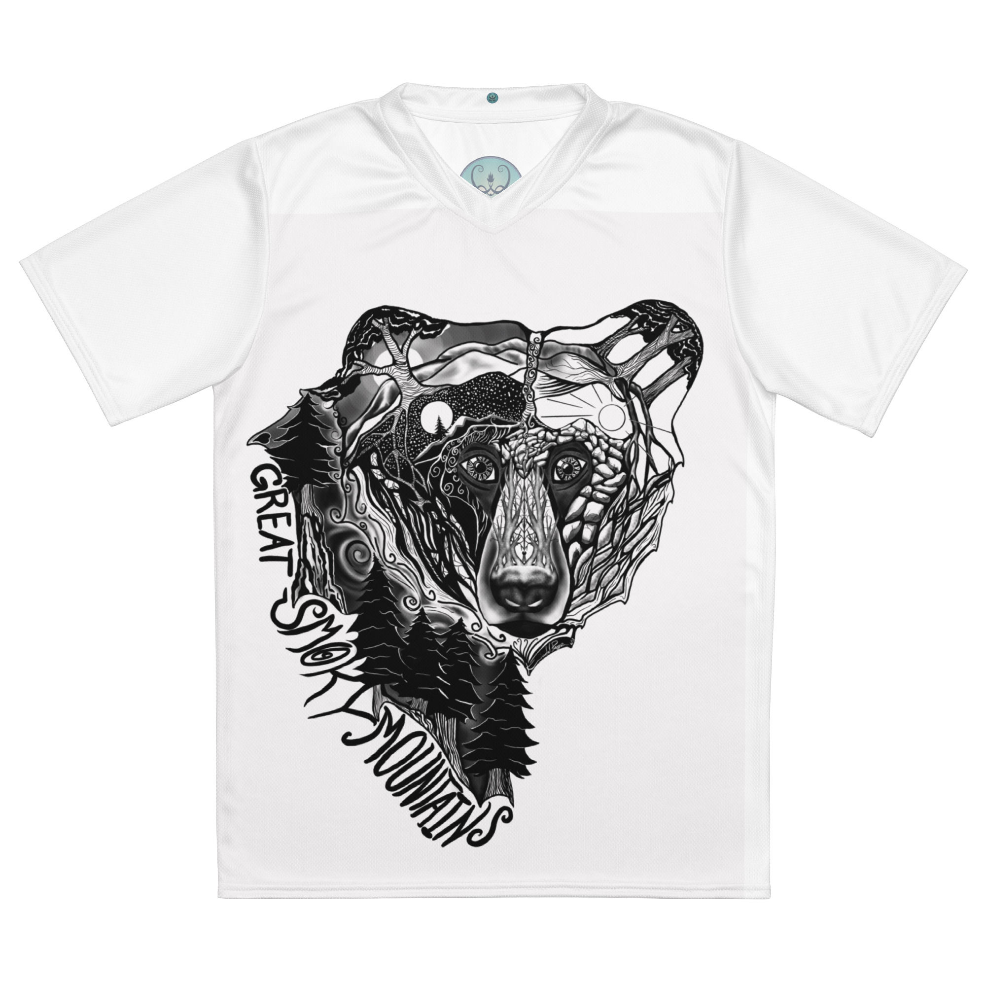 "Earth Bear" Recycled unisex sports jersey (Shipping not included.)