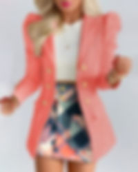 Thumbnail: Long Sleeve Blazer Dress Suit