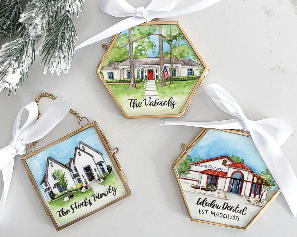 Thumbnail: House Portrait Ornament