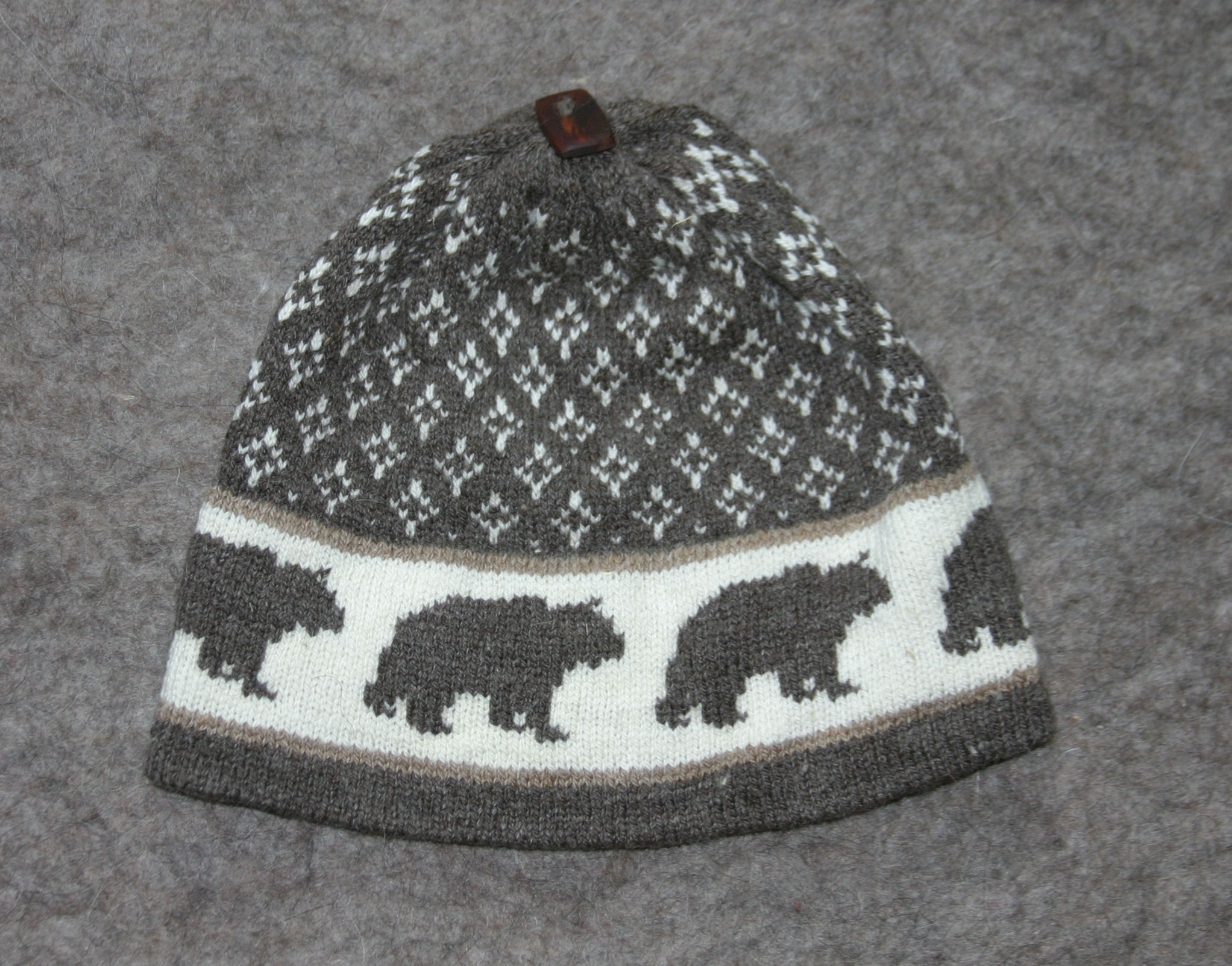 Bear in Snow Hat