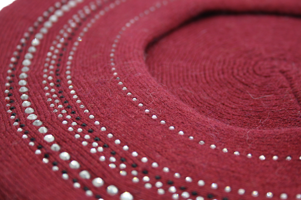 Miniature : Béret  Softy Rouge à Strass