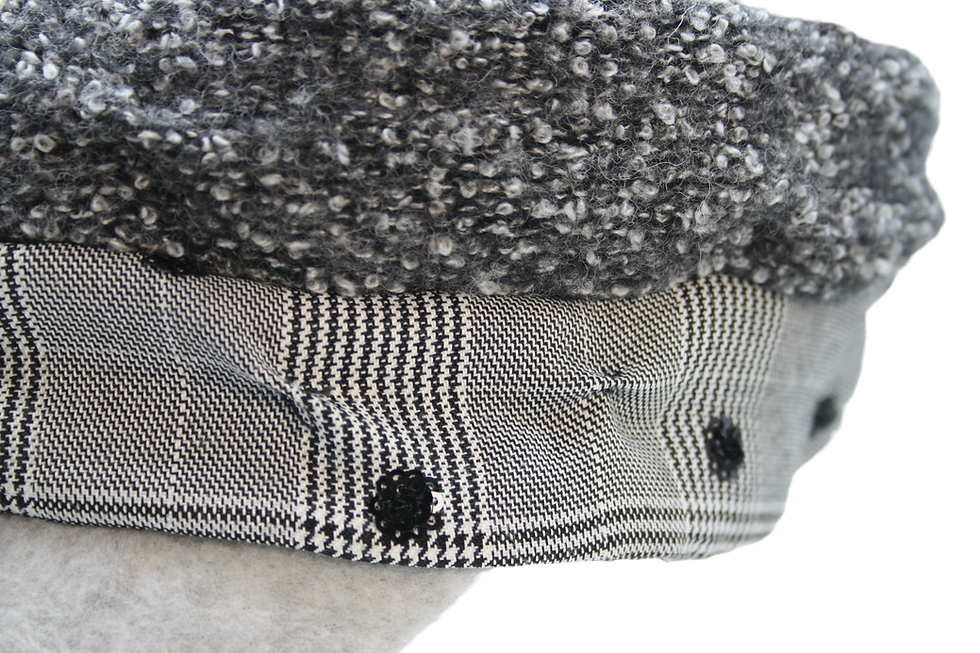 Miniature : Casquette Cubaine Aurega Grise Sequins