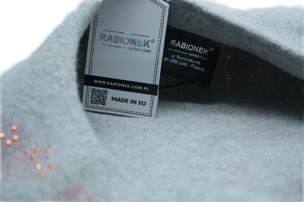 Miniature : Béret Gris Fantaisie Rabionek BN23.01C