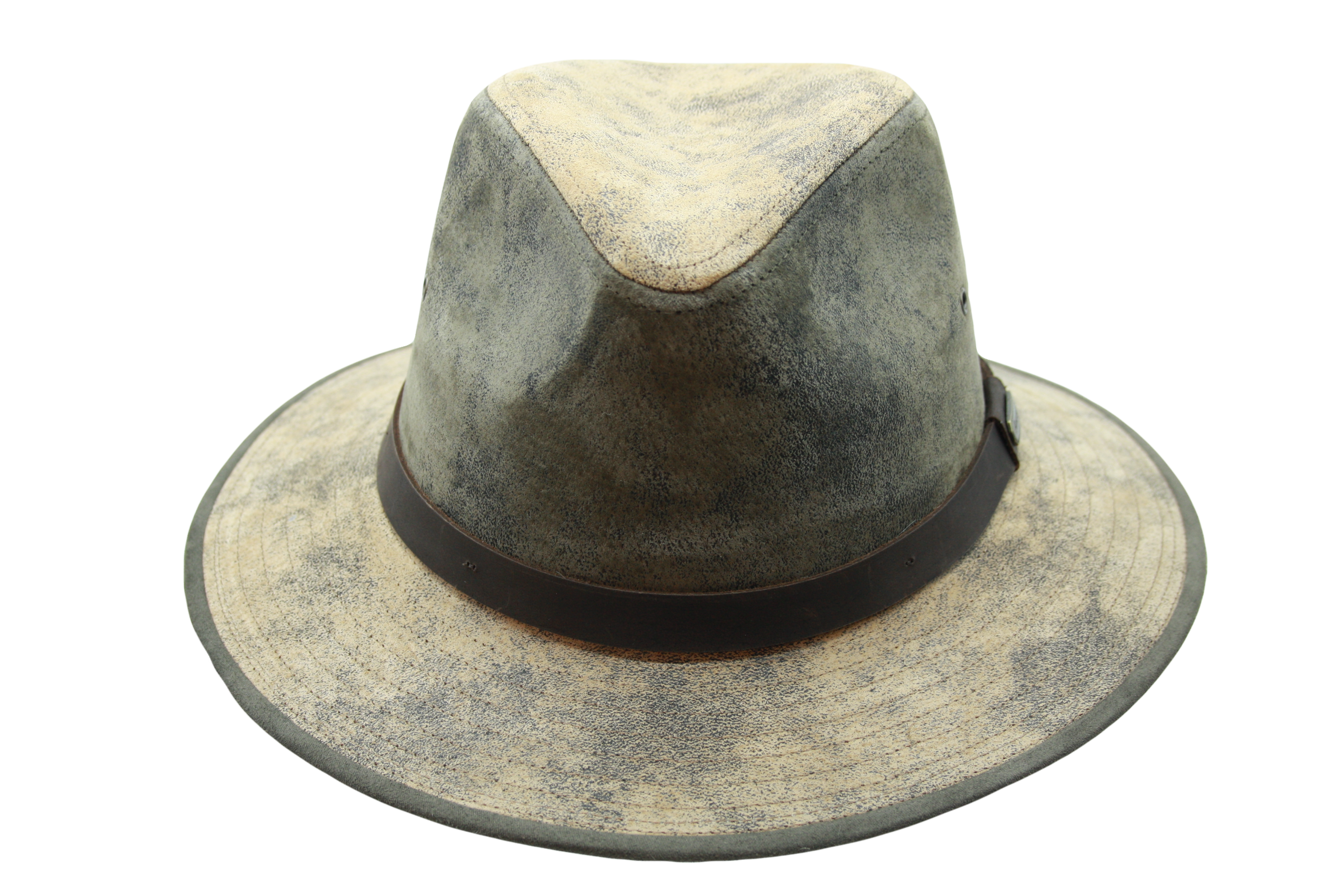 Chapeau Auréga Cuir Auckland Bicolore