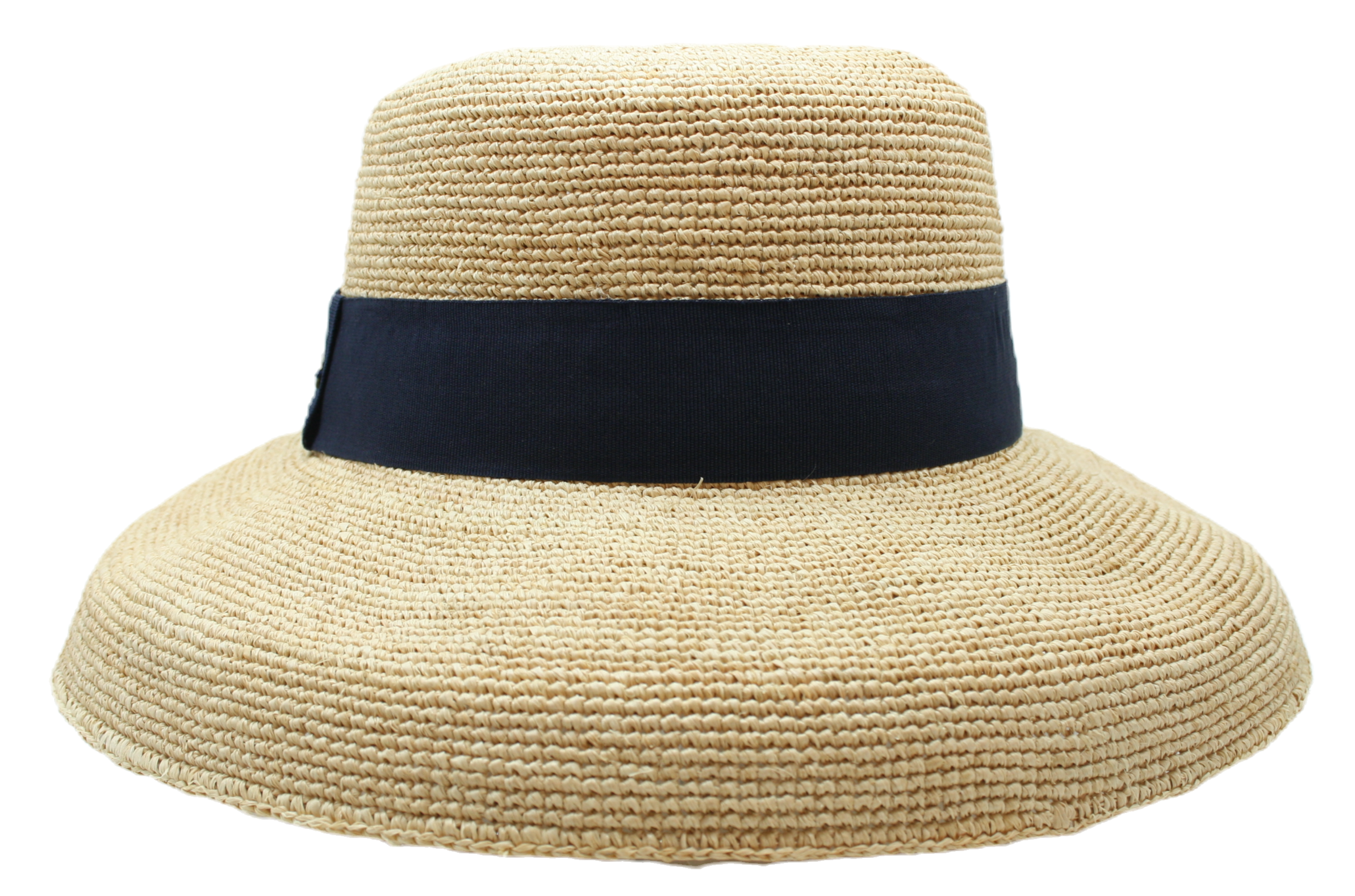 Chapeau Auréga Candida Raphia Crochet Fino