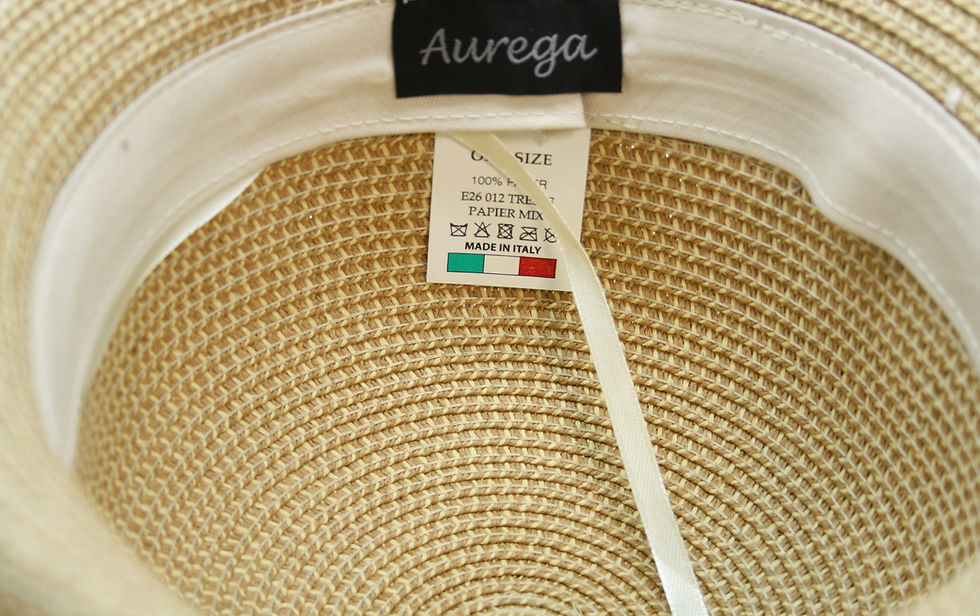 Miniature : Chapeau Aurega Tresse Papier Mix Beige