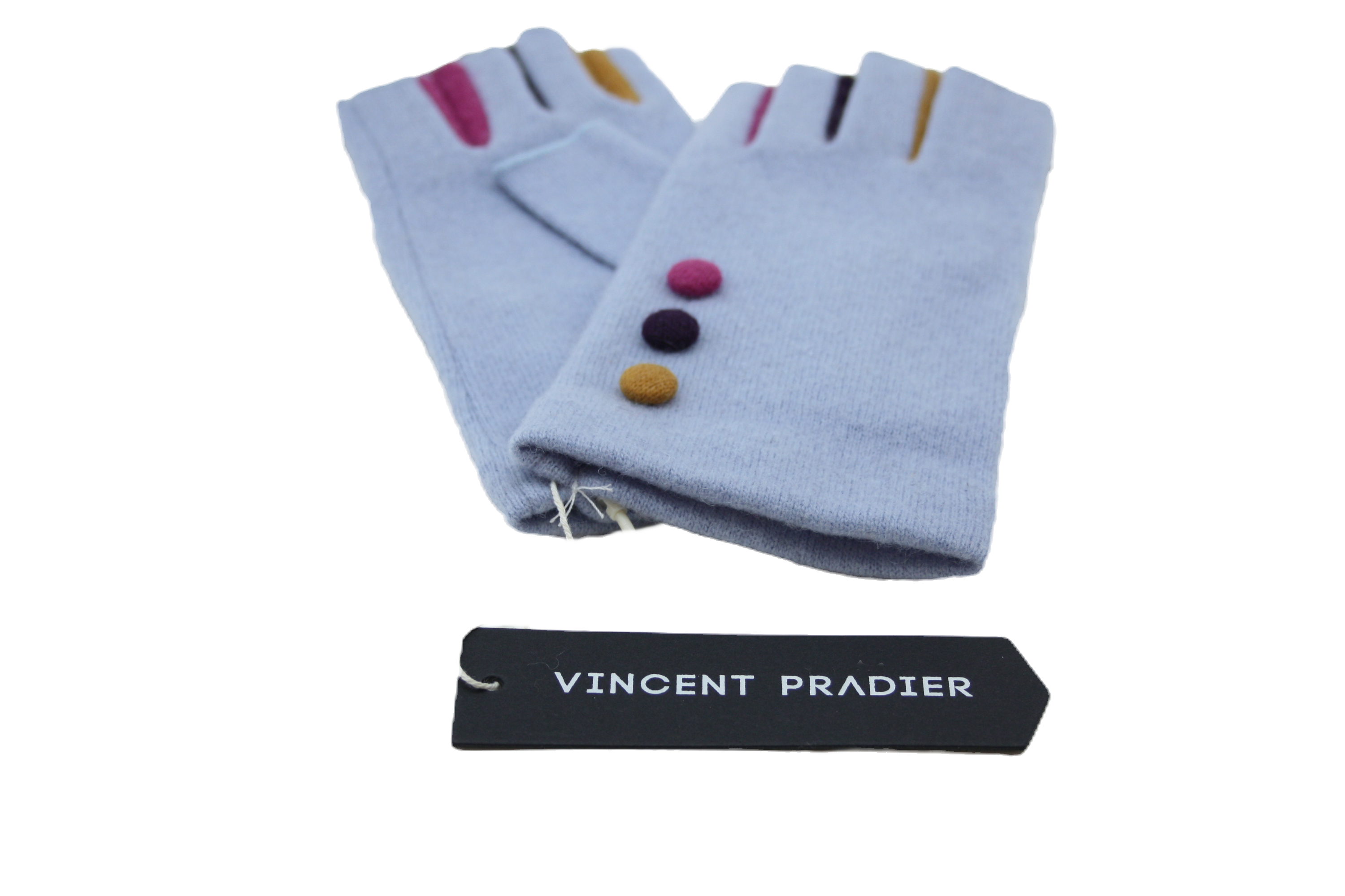 Mitaines Vincent Pradier Bouton Bleu Ciel