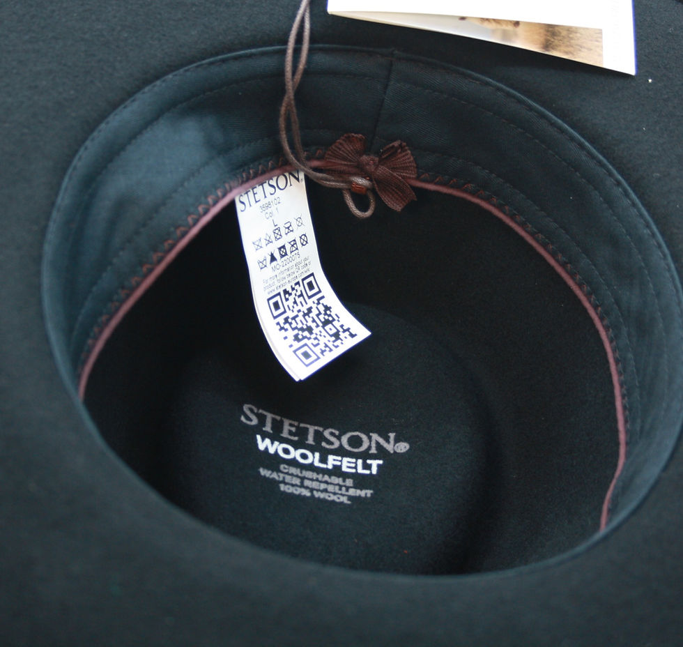 Miniature : Stetson Western Woolfelt Métal Noir