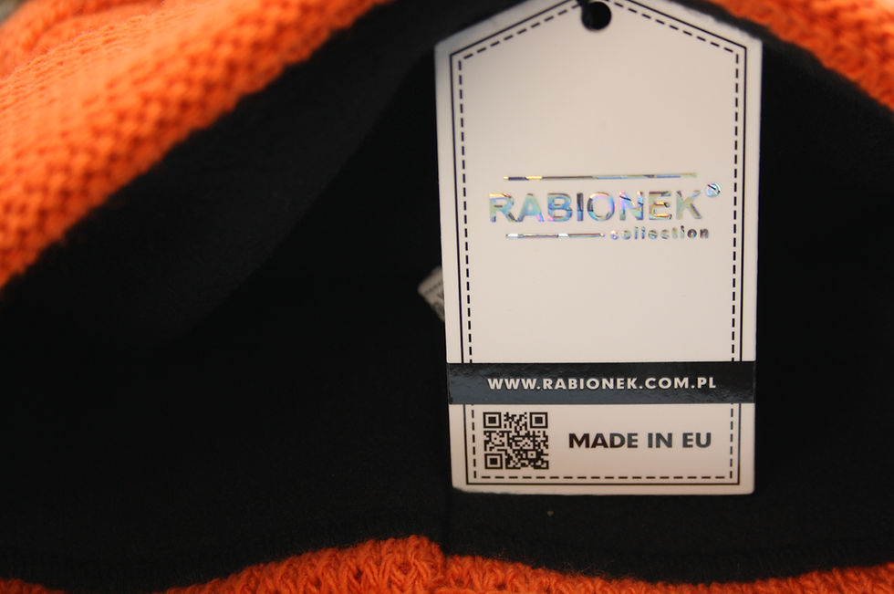 Miniature : Bonnet Rabionek Pompon Orange