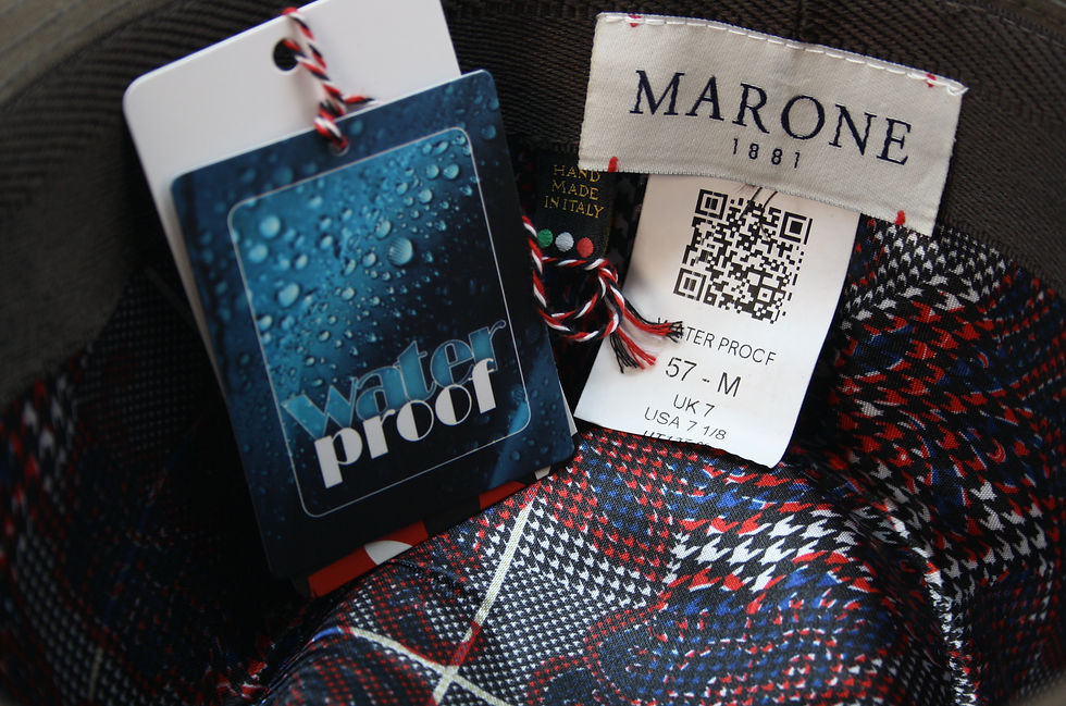 Miniature : Chapeau Marone Trilby Marine