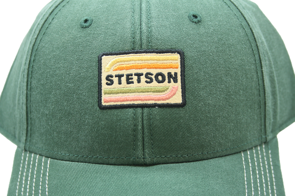 Miniature : Baseball Stetson Cap Coton Verte