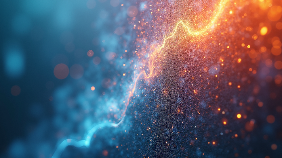 Close-up of a digital canvas showing AI-generated abstract art