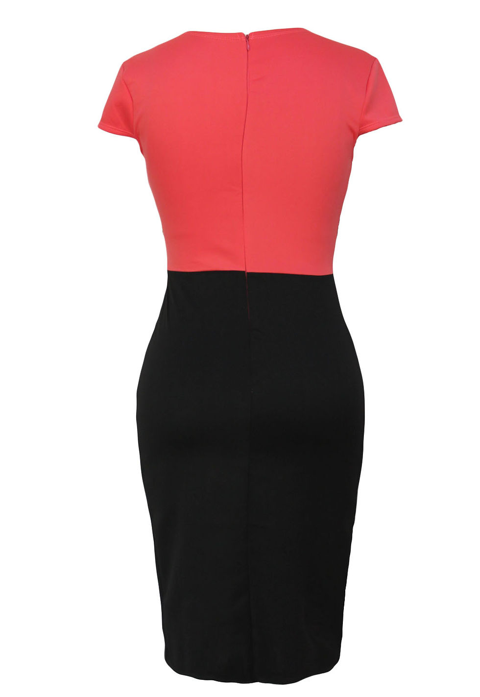 Thumbnail: Red Black Lace Bandeau Drop Waist Midi Dress