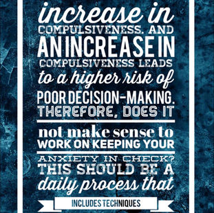 “Keep your anxiety low to better manage your PSBs” (advice from Eddie Capparucci, author of Going Deeper)