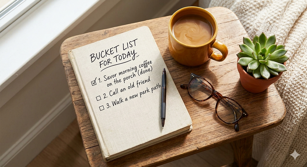 Creating a “Bucket List for Today”: Practicing the Art of Present-Moment Joy