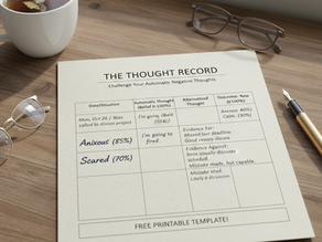 Tired of Your Thoughts Running the Show? Master the "Thought Record" with My FREE Course!