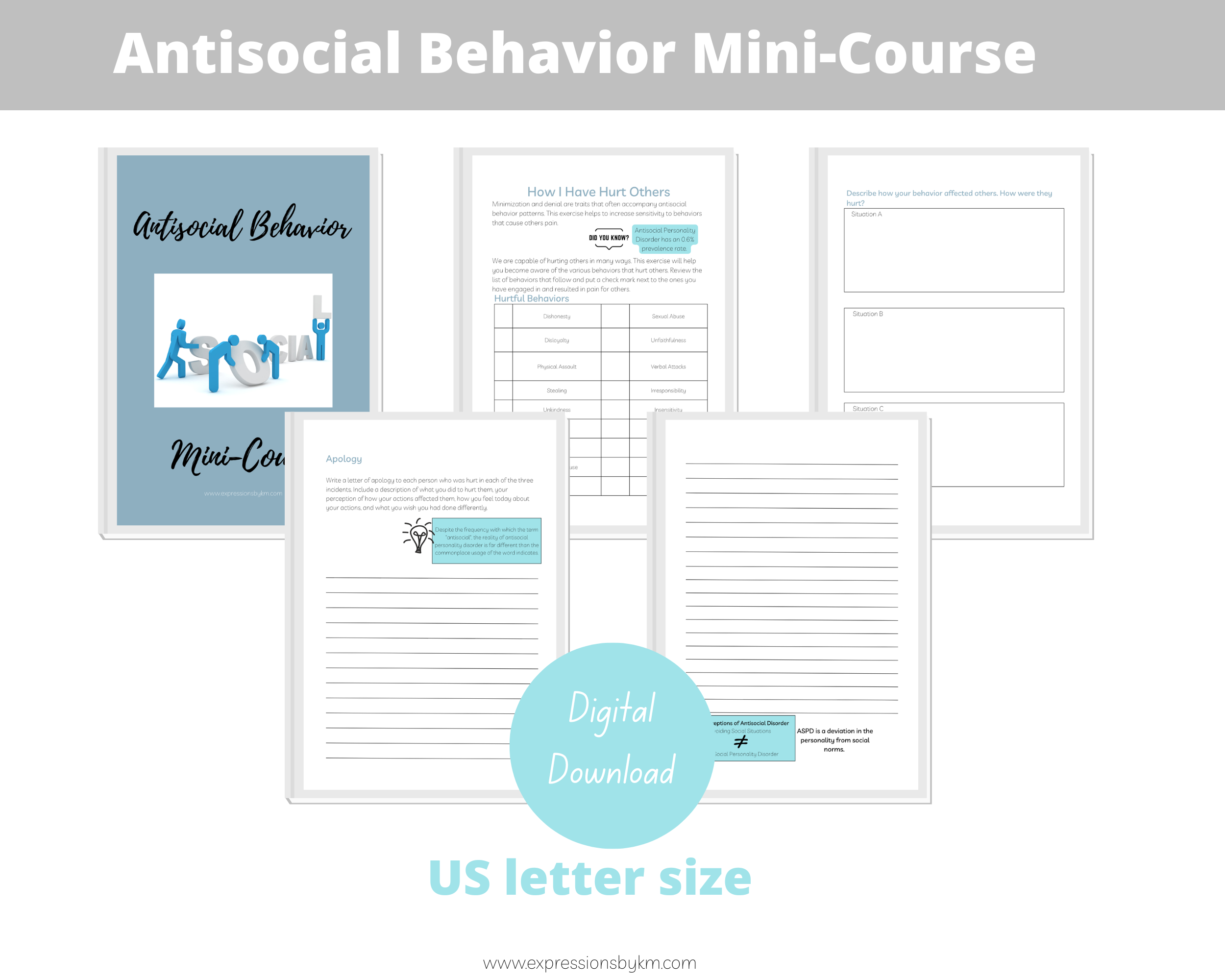 Antisocial Behavior Mini-Course - Therapy Workbook