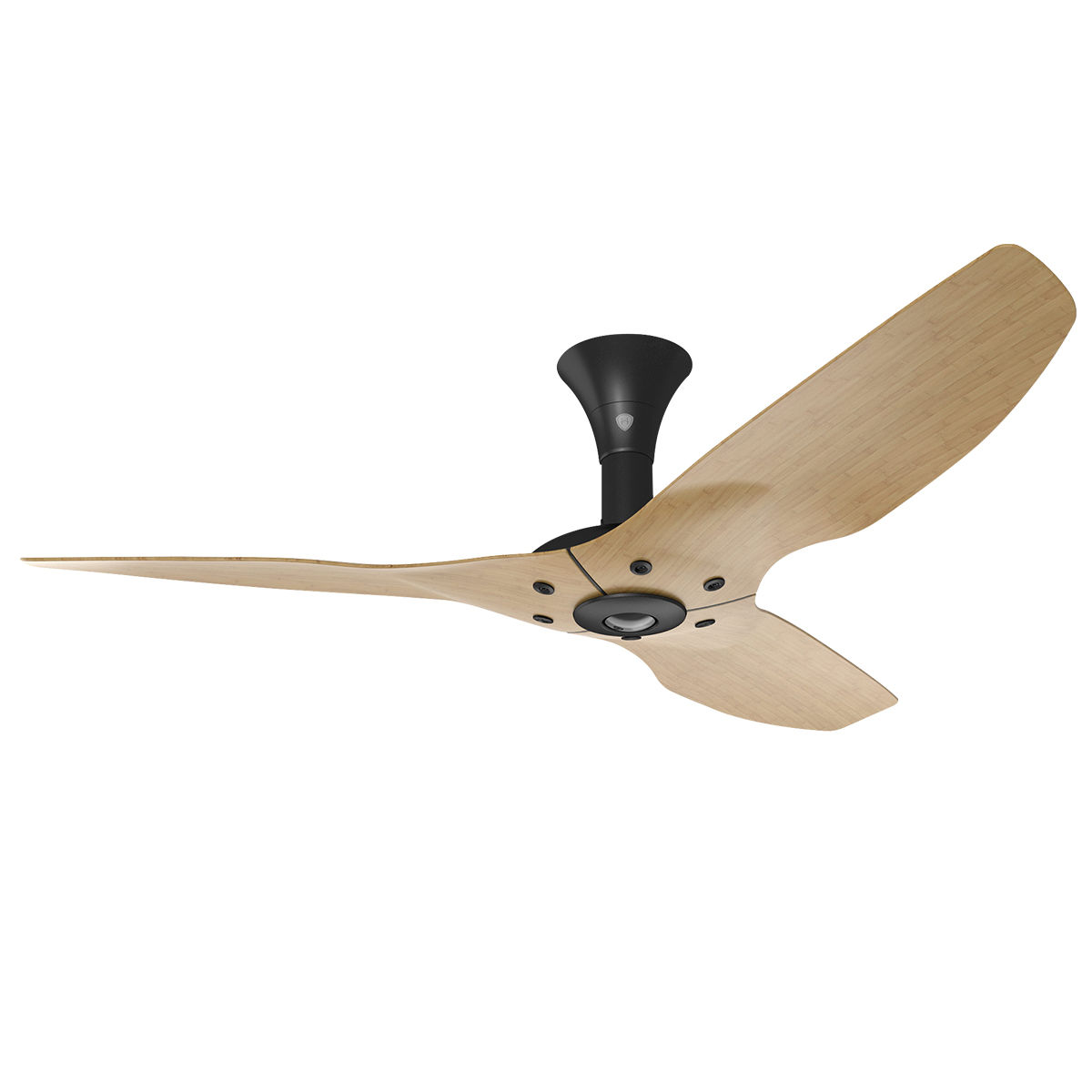 Haiku 52" / 60" H-series DC Fan, Caramel, Black Stem Short Mount