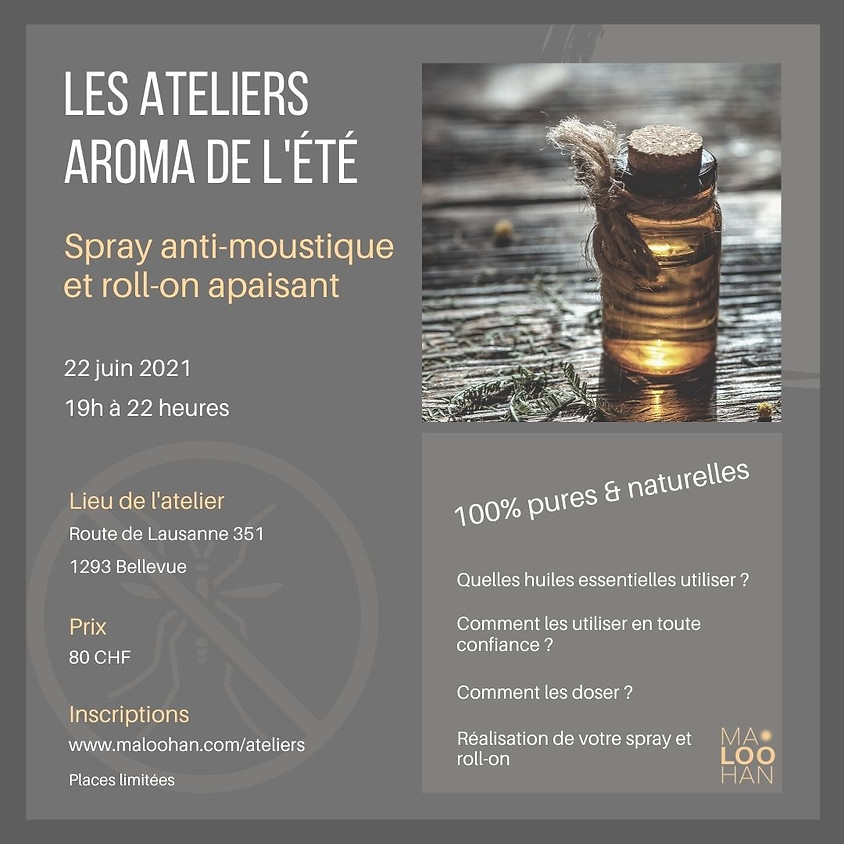 ATELIER AROMA DE L'ÉTÉ Spray antimoustique et roll-on apaisant