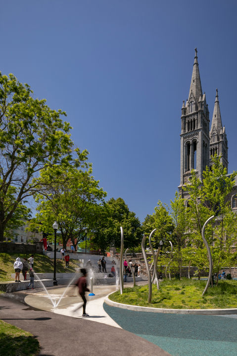 Mission Hill Playground with splash pad