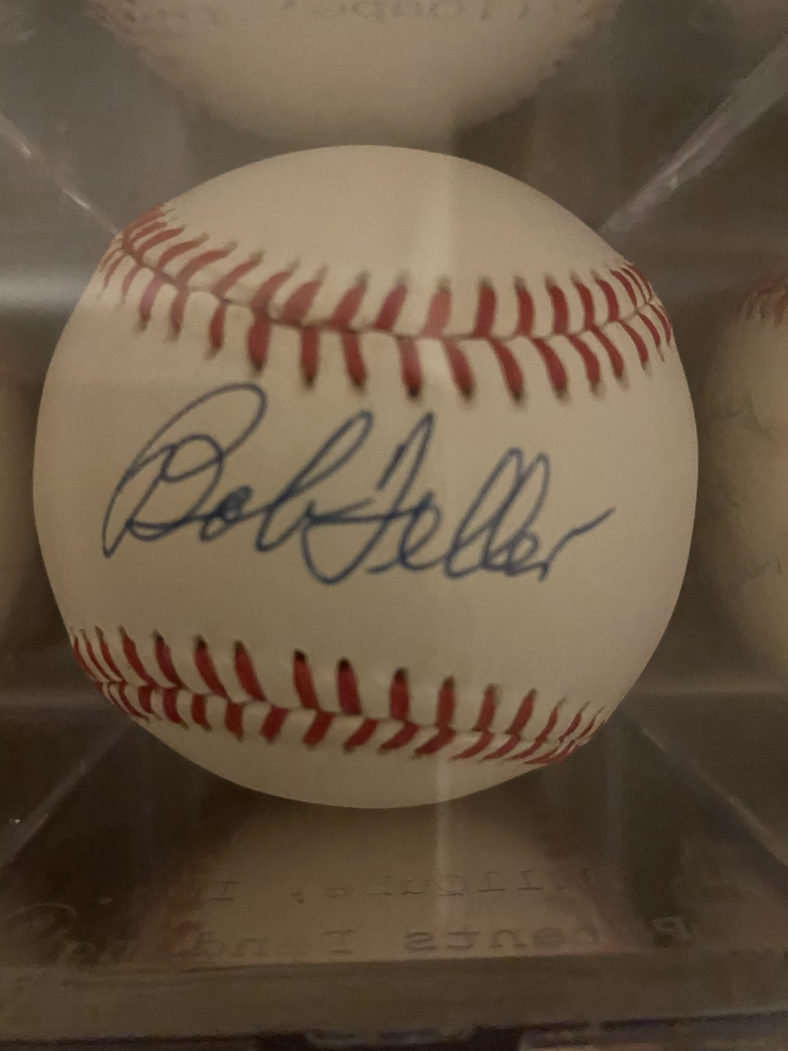 Bob Feller auto baseball 