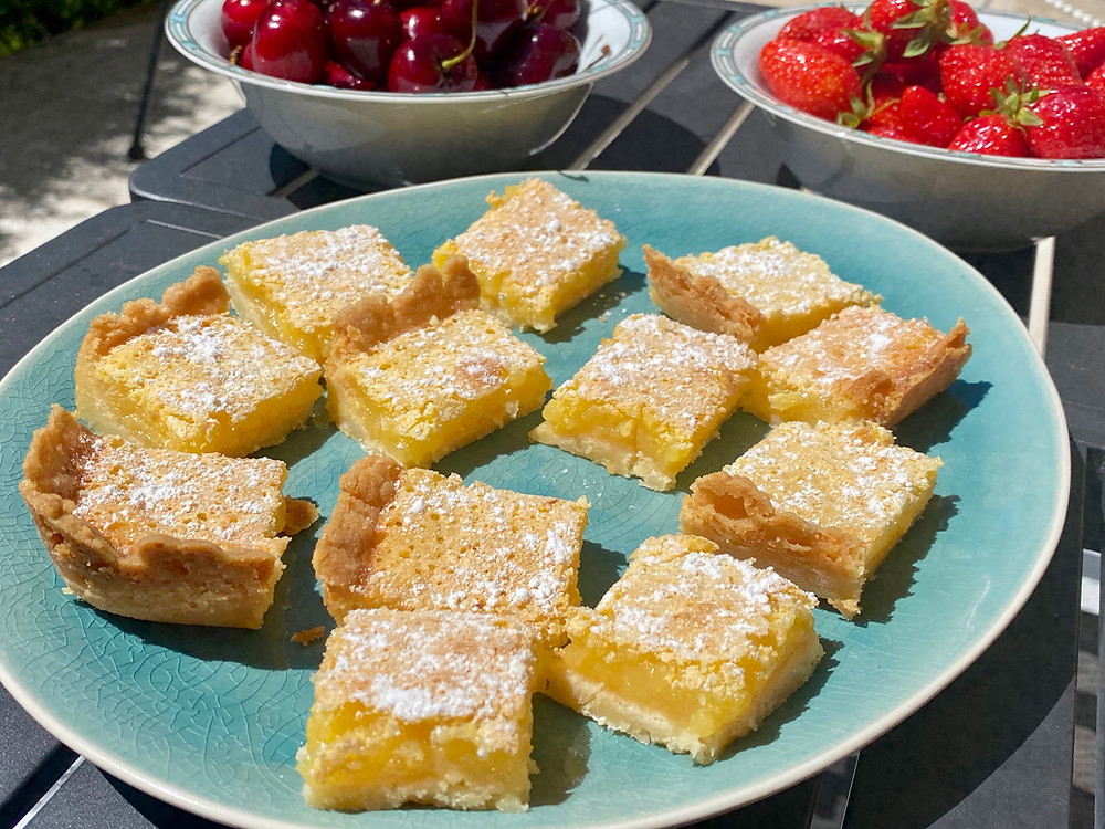 Cooking Chez Moi, lemon bars, lemon desserts, lemon bar recipe, desserts for sharing, finger food desserts, picnic desserts
