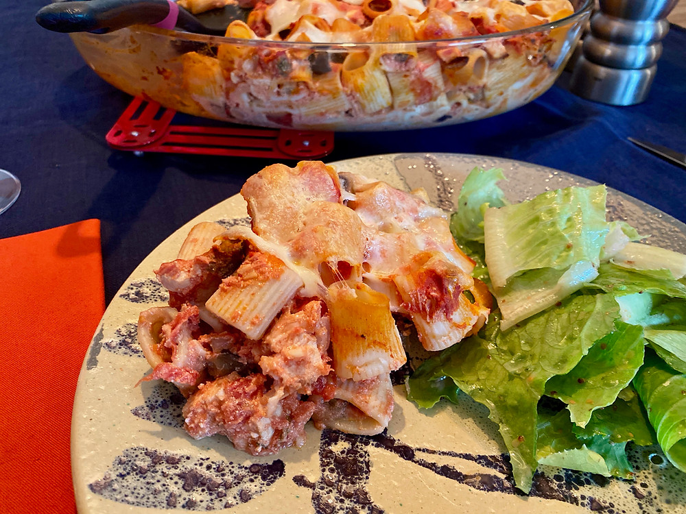 Cooking Chez Moi, eggplant recipes, baked pasta dishes, ricotta cheese recipes, comfort food, healthy pasta dishes