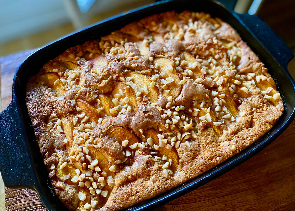 Cooking Chez Moi, peach cake, Ina Garten, summer dessert, peach desserts, easy desserts