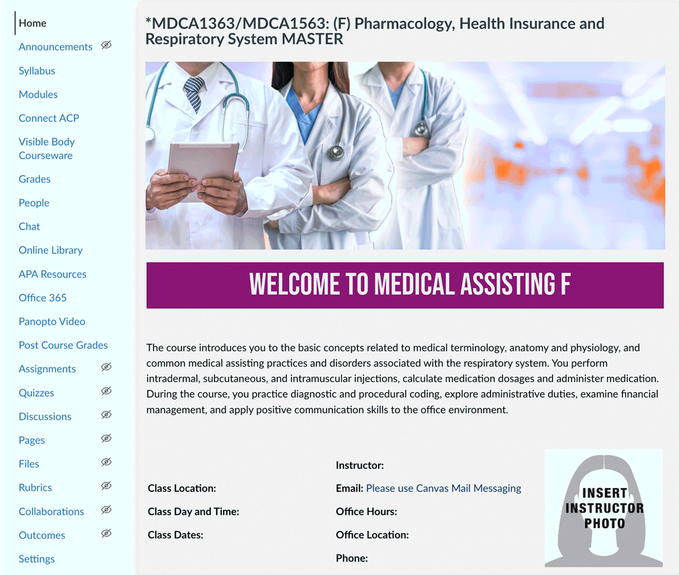 Concord Medical Assist F - Pharmacology, Health Insurance, Respiratory