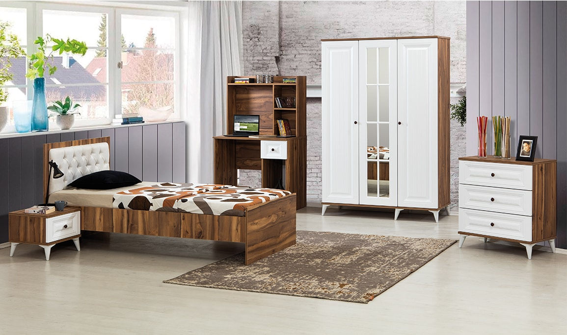 Fork Beyaz Genç Odası