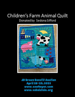 Lot - Childrens Farm Animal Quilt