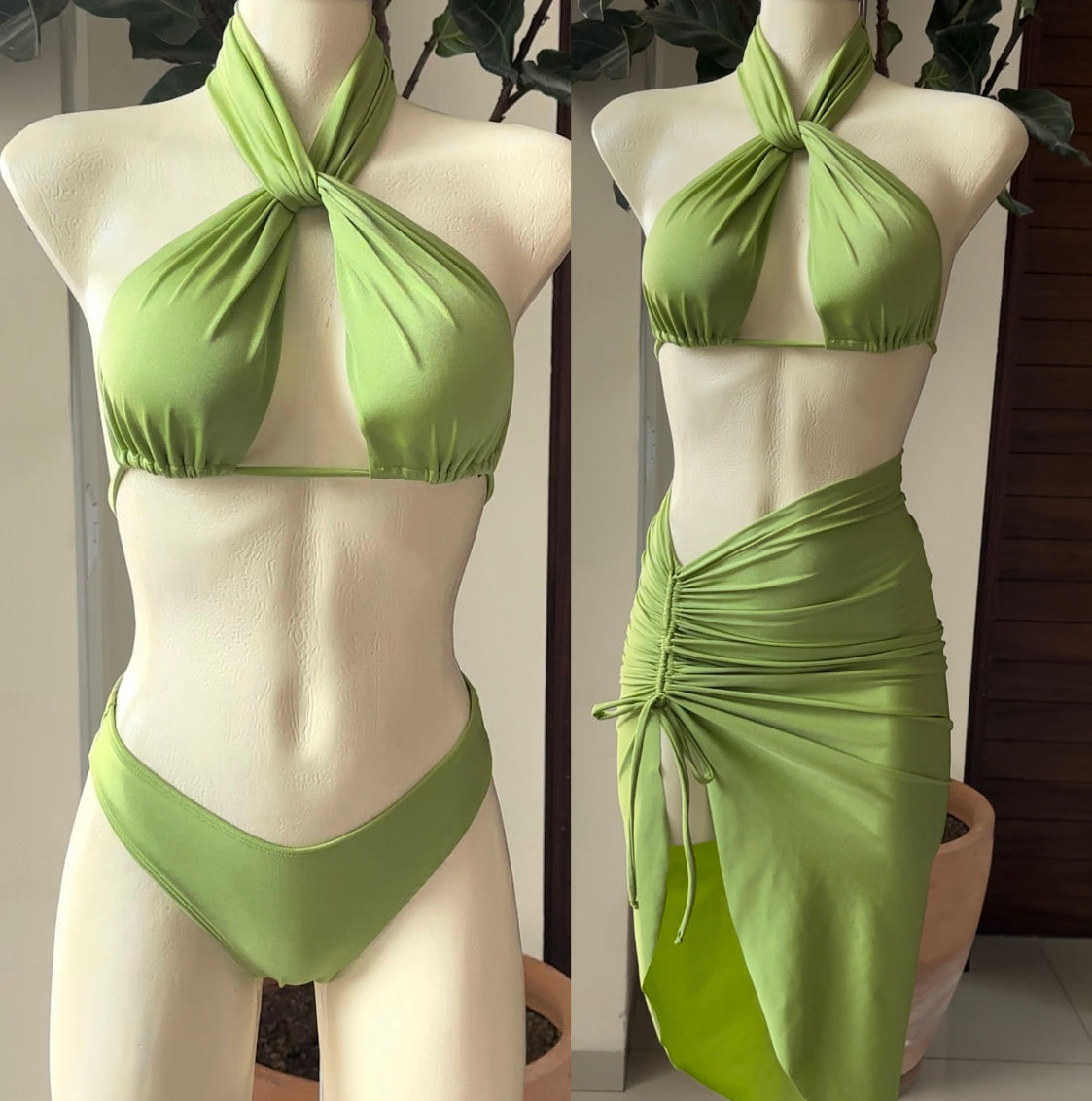 Set top Luciana, bottom Libra, falda Albertina