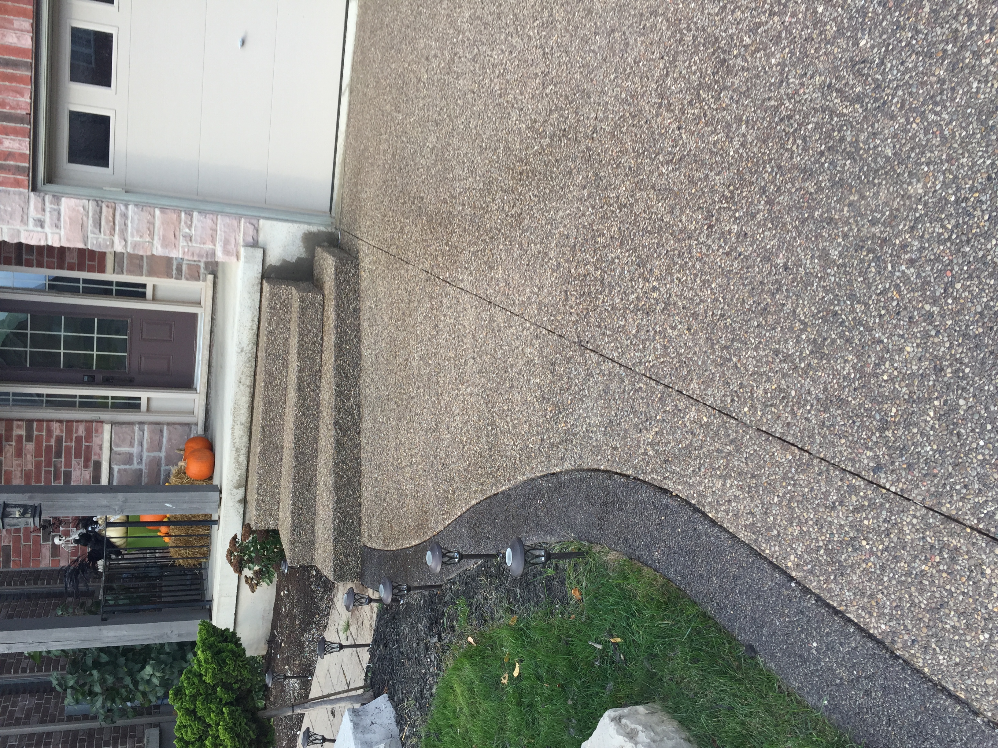 Exposed Concrete and Stamped