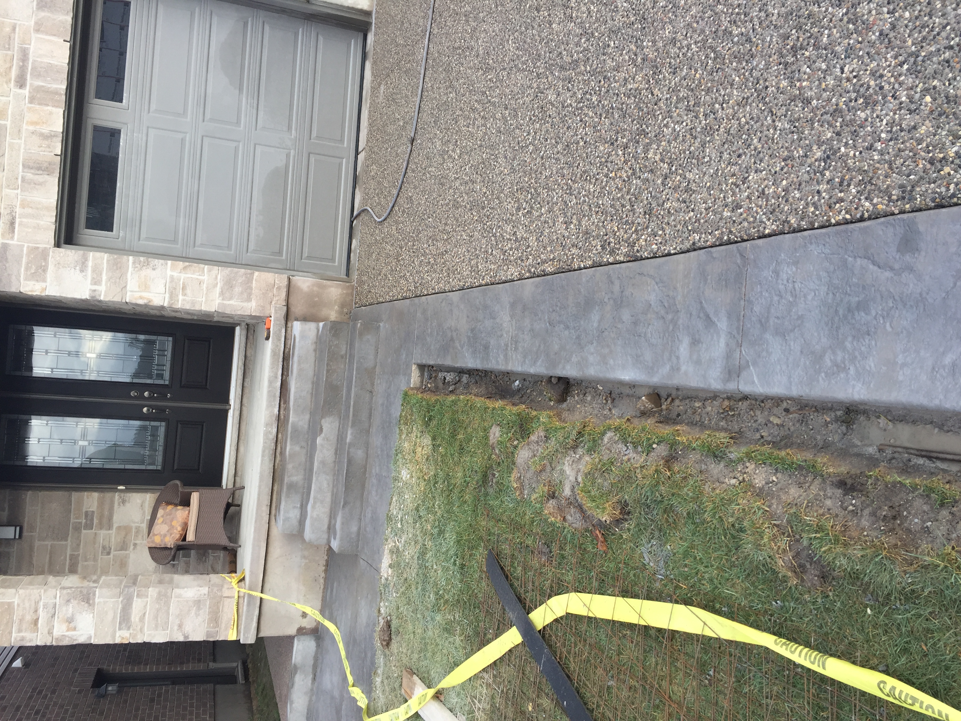 Exposed Concrete and Stamped