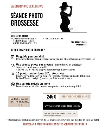 Tarif séance photo grossesse