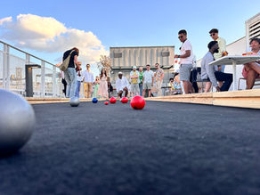 Animation pétanque sur un roof top