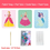 Küçük resim: Creative Princess Puzzle Puncture Painting Board with Pens Fabric Craft Kits for